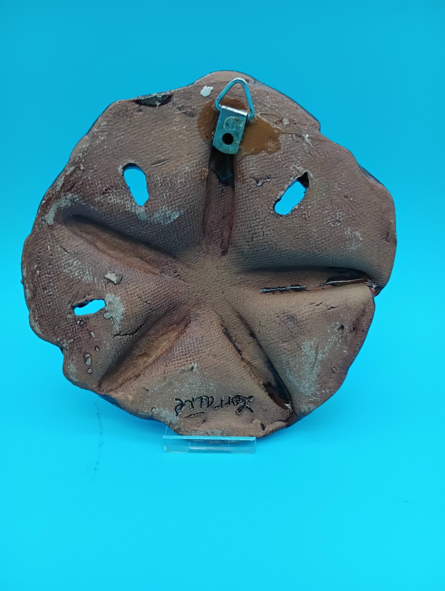 Ceramic Handmade Sand Dollar Wall Art – 5.5"