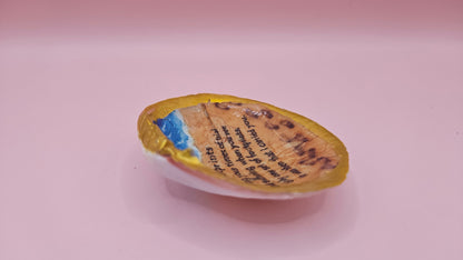 Handmade “Footprints” Poem Decorative Shell – Inspirational Beach Keepsake