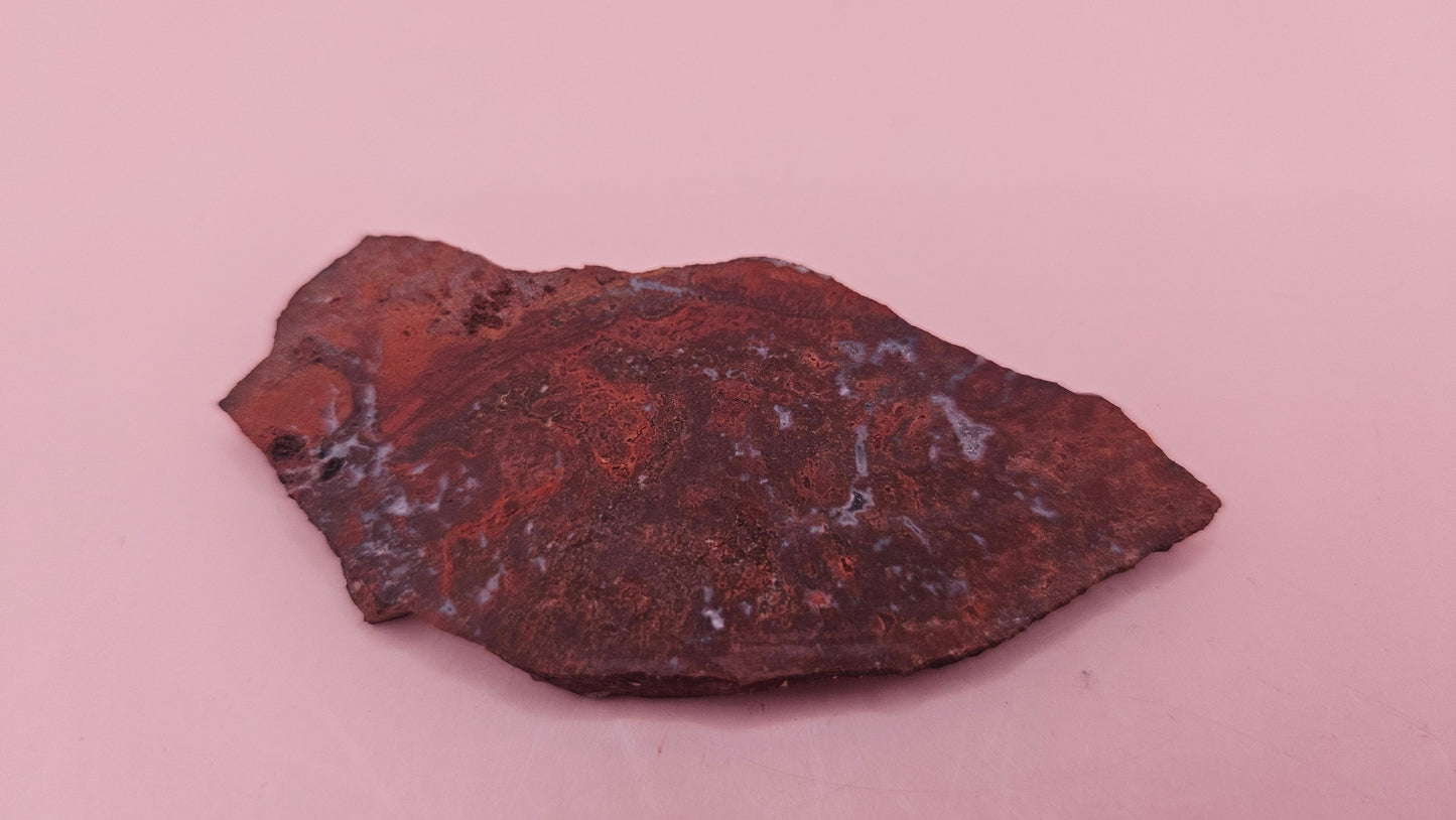 Moss Agate Slab – Delicate Slice with Natural Forest Veining-22 grams