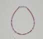 Natural Gemstone Anklet with Sterling Silver – Customizable with Charm Option