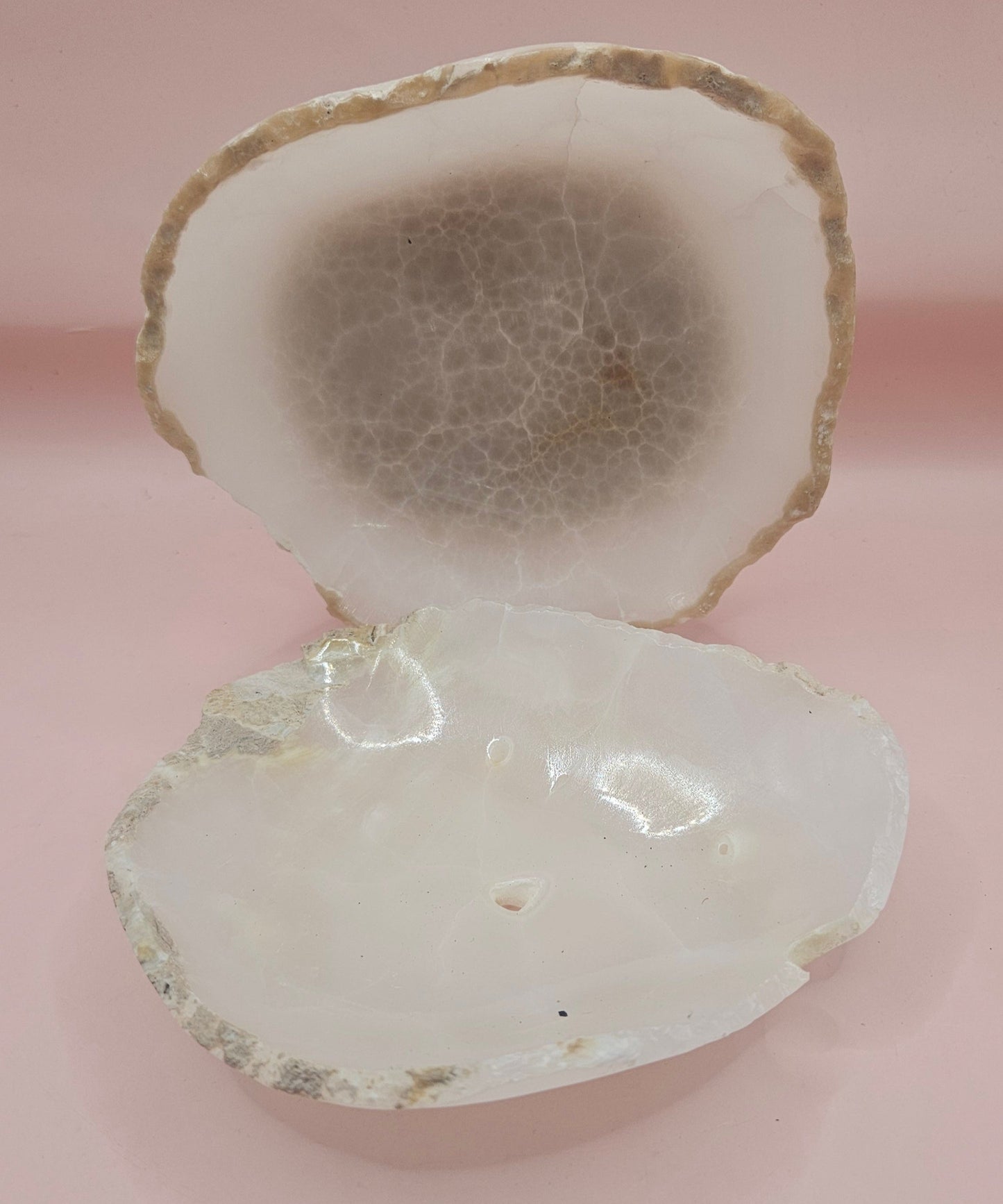 Mini Onyx Dish – Small Raw Edge Polished Stone Bowl 5"