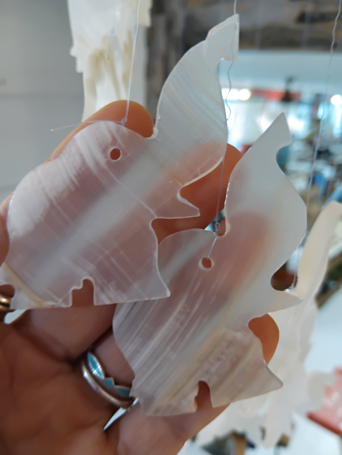 Onyx Elephant Windchime