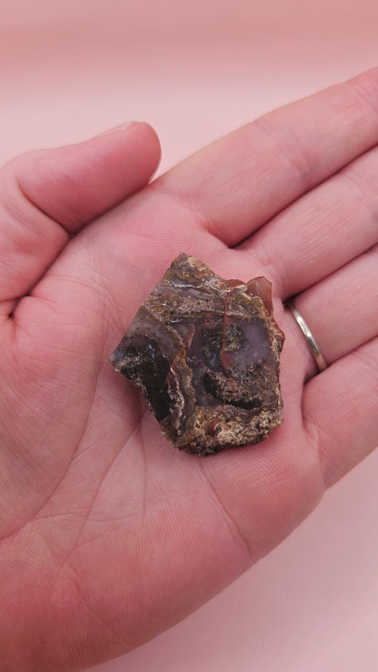 Moss Agate Slab – Miniature Swirls of Earth and Sky-11 grams