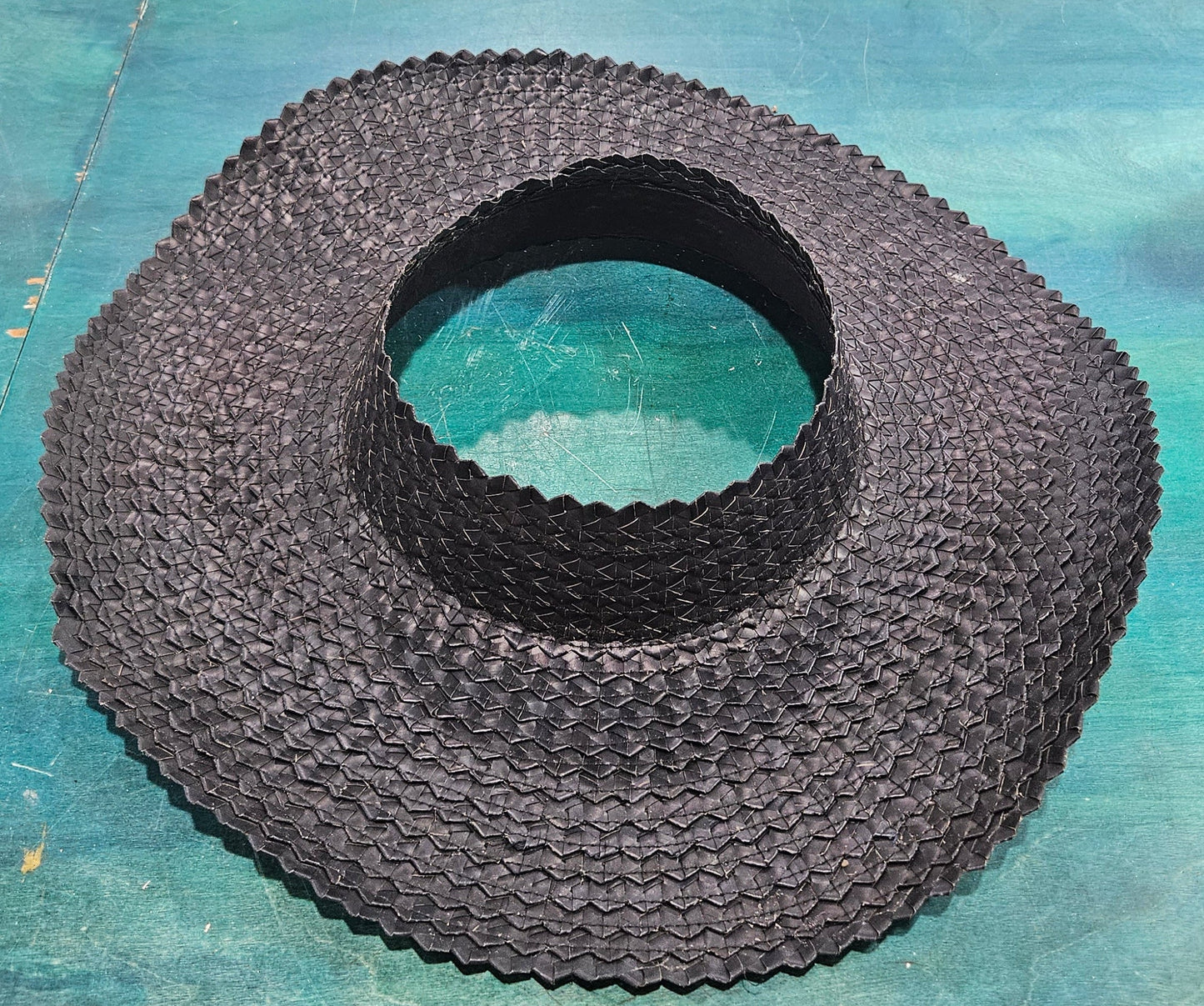 Open-Top Wide Brim Palm Leaf Sun Hat – Handmade Straw Hat in 7 Colors | 17" Total Width | Breezy Summer Shade Hat