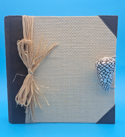 Coastal Seashell Photo Album – 50 Pages, 9"x9" Scrapbook