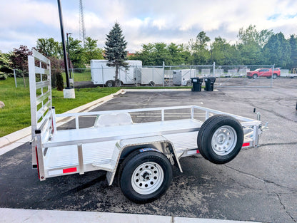 Silver Ox 6x10 Single Axle Aluminum Utility Trailer with Aluminum Deck