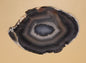 Brazilian Agate Slab – Bullseye Geode Slice with Quartz Center – 140g