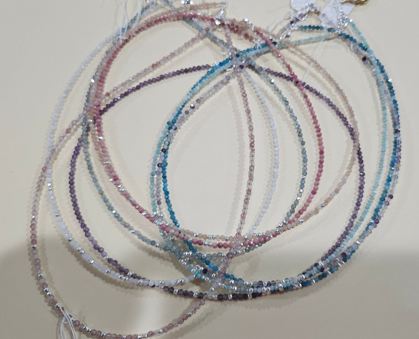 Natural Gemstone Necklace – 9 Colors, 6.7" Diameter – Customizable with a Pendant