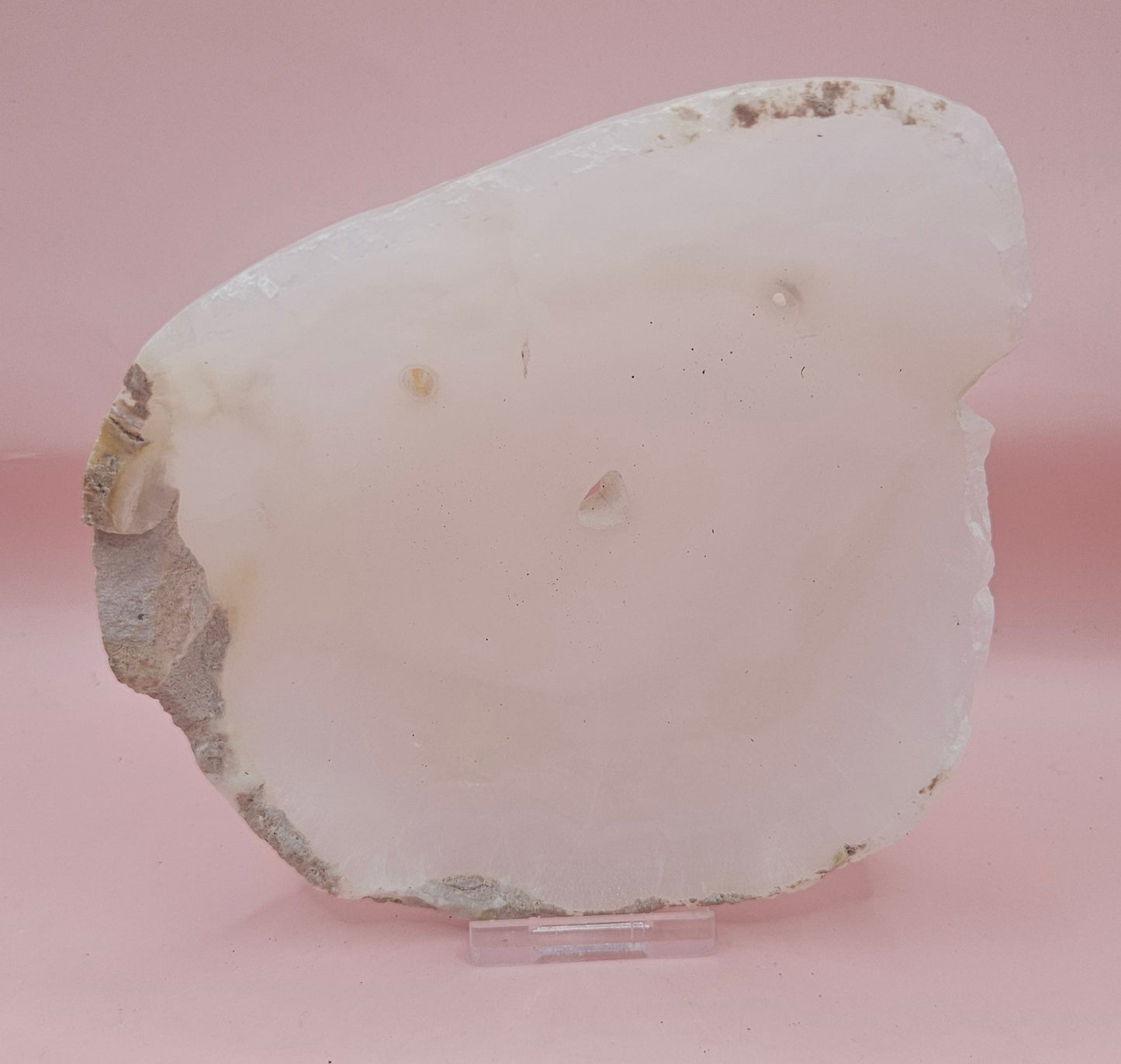 Mini Onyx Dish – Small Raw Edge Polished Stone Bowl 5"