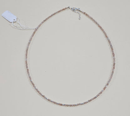 Natural Gemstone Necklace – 9 Colors, 6.7" Diameter – Customizable with a Pendant