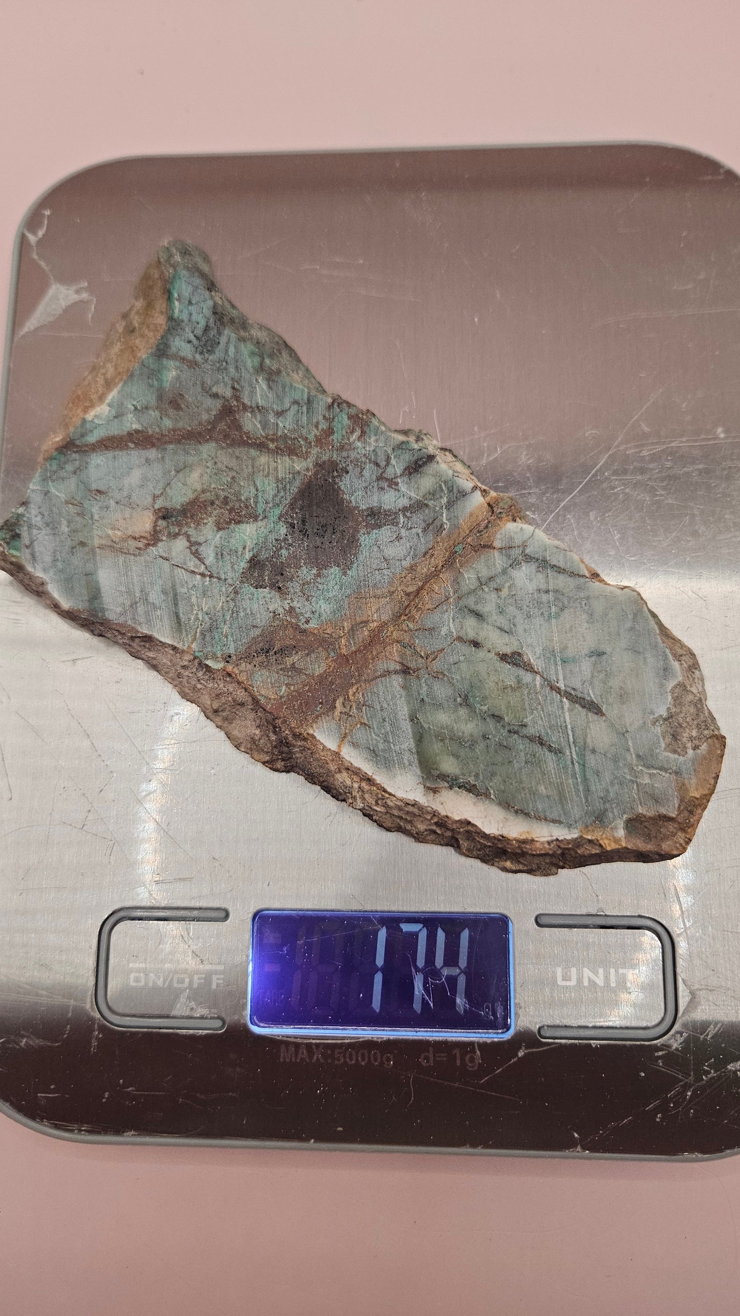 Arizona Spiderweb Malachite Slab – 174g