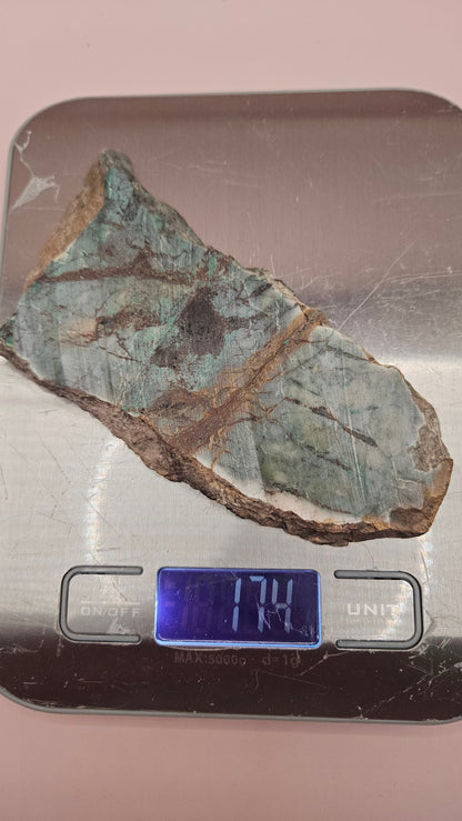 Arizona Spiderweb Malachite Slab – 174g