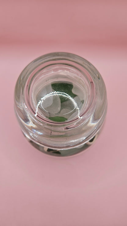 Glass Apothecary Jar with Mixed Seaglass and Pottery Shards – Coastal Decor Accent (5.7x3.9)