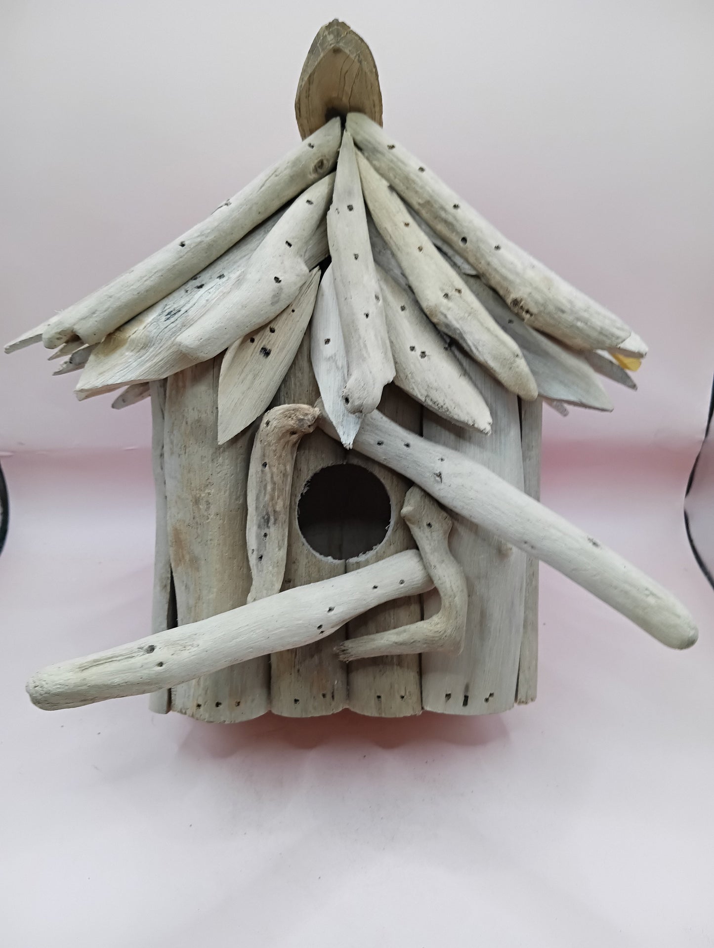 Handcrafted Driftwood Birdhouses – Single & Double Variants – Coastal Rustic Decor