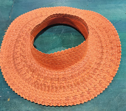 Open-Top Wide Brim Palm Leaf Sun Hat – Handmade Straw Hat in 7 Colors | 17" Total Width | Breezy Summer Shade Hat