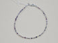Natural Gemstone Anklet with Sterling Silver – Customizable with Charm Option