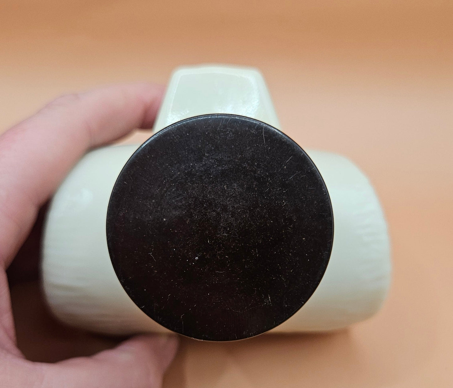 Vintage 1970s Avon Ram’s Head Aftershave Bottle – Wild Country Milk Glass Decanter – 3.8"x2.8"