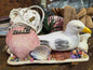 Ceramic Seagull & Seashell Novelty light