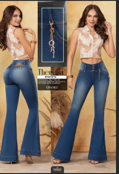 Theresa 100% Authentic Colombian Push Up FLARE Jeans