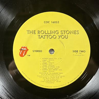 Tattoo You (VINYL) | Excellent (EX) Excellent (EX)