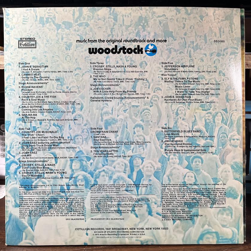Woodstock - Music From The Original Soundtrack And More (3xVINYL) | Near Mint (NM or M-) Excellent+ (EX+)