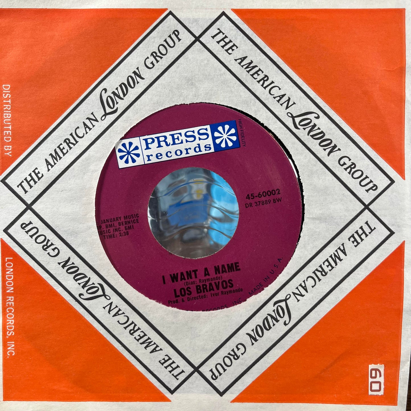 Black Is Black (7" VINYL) | Very Good (VG) Near Mint (NM or M-)