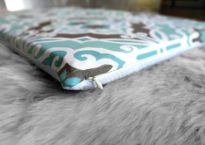 SALE IKEA Bankkamrat, Hemmahos, Stuva Bench Pad Cover Blue Brown Moroccan Print