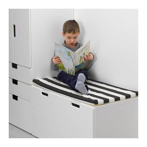 SALE IKEA Bankkamrat, Hemmahos, Stuva Bench Pad Cover  Chocolate Solid Brown Fabric