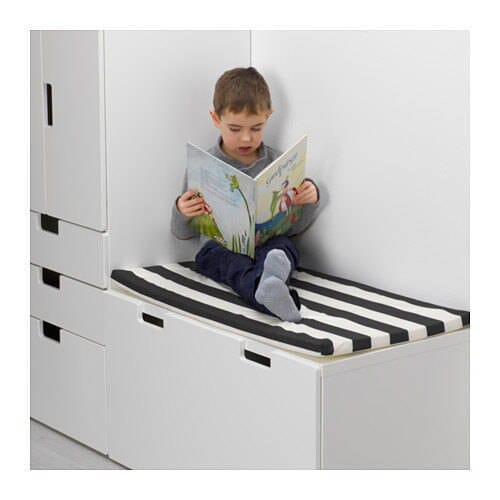 SALE IKEA Bankkamrat, Hemmahos, Stuva Bench Pad Cover  Colorful Fiesta Stripe