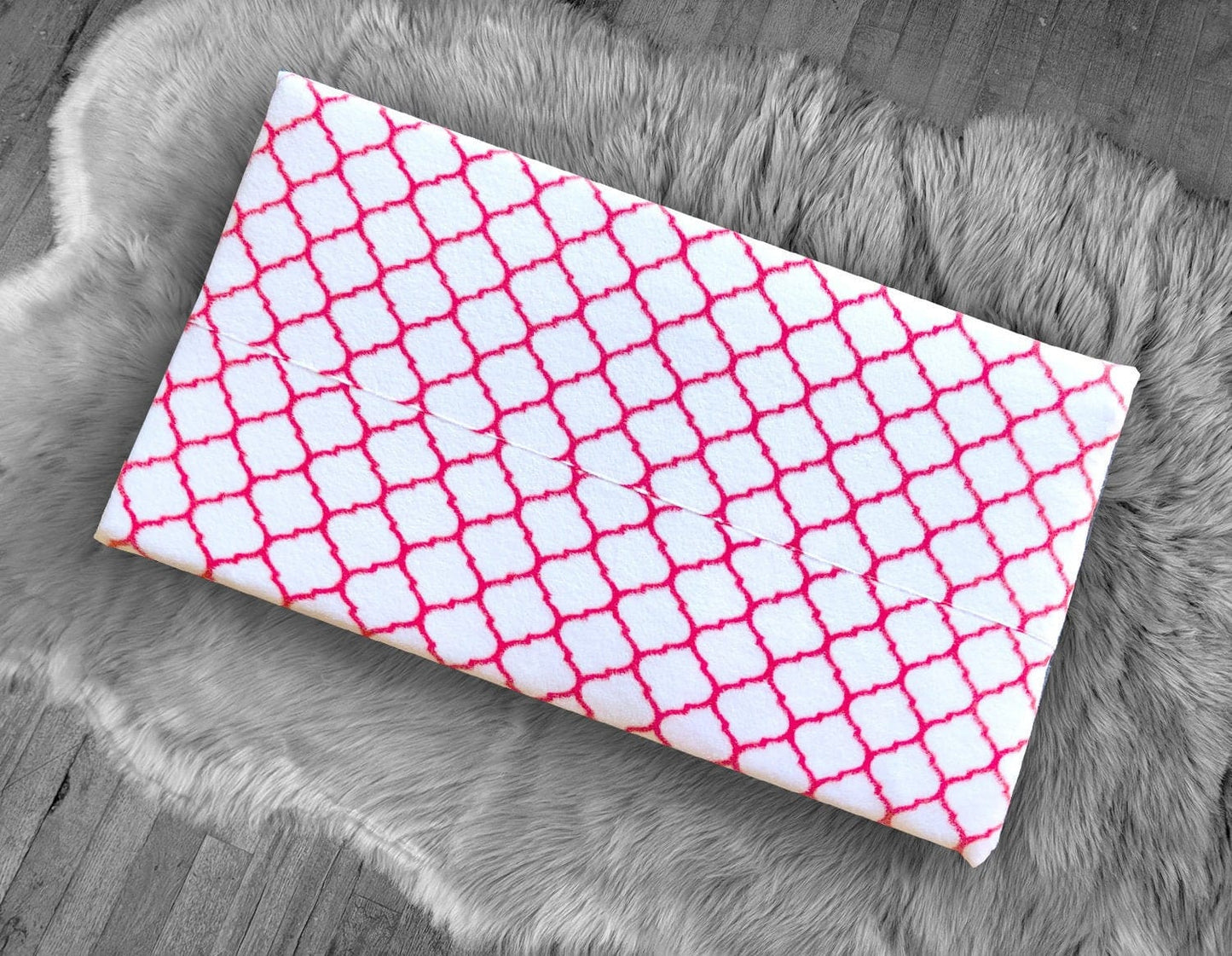 SALE IKEA Bankkamrat, Hemmahos, Stuva Bench Pad Cover  Flannel Red and White Trellis Pattern