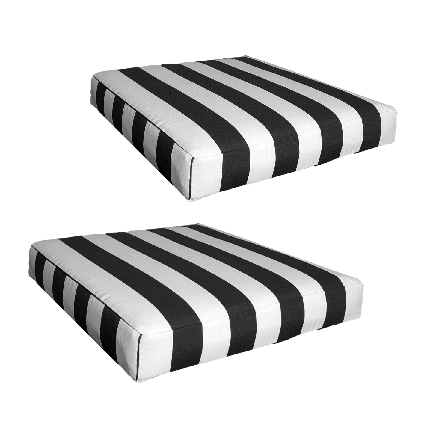 Banana Leaf Black Stripe Outdoor Slip Covers, Compatible with IKEA Duvholmen