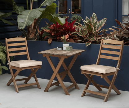 8-PIECE DELUXE BUNDLE, Beige Stripe Outdoor Cushion Cover Set and Chair Pads – Compatible with IKEA Duvholmen