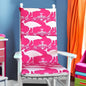 Candy Hot Pink Peacock Rocking Chair Cushion