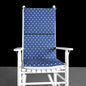 Indigo Navy Blue Triangles Rocking Chair Cushion