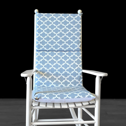 Light Blue Rocking Chair Covers, Indian Style Rocking Chair Pads And Covers