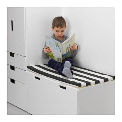 SALE IKEA Bankkamrat, Hemmahos, Stuva Bench Pad Cover  Turquoise Blue Arrow Print