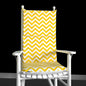 Yellow Zig Zag Chevron Rocking Chair Cushion
