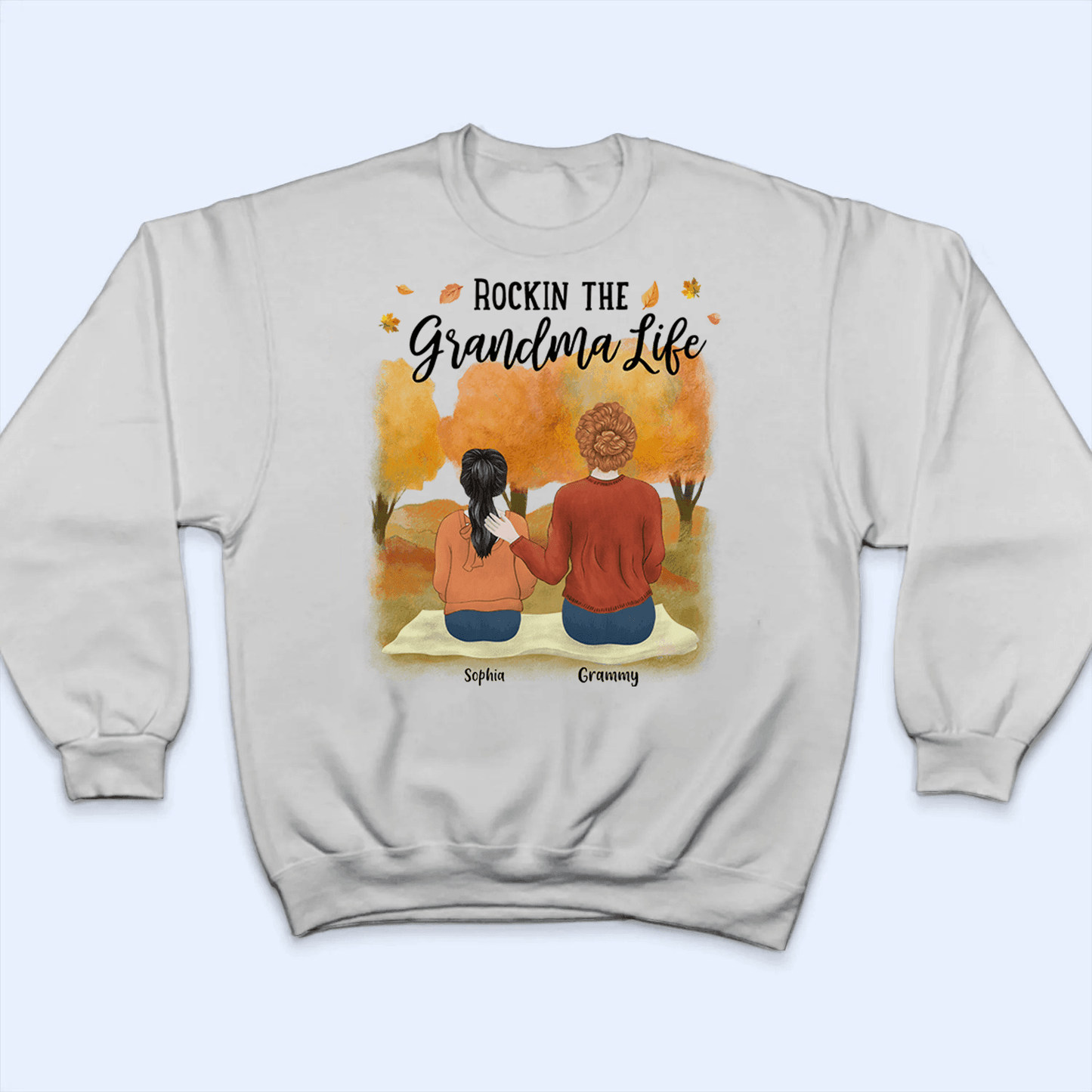 Rockin the Grandparent Life - Personalized Custom T Shirt - Birthday, Loving, Funny Gift for Grandparent, Grandma & Grandpa