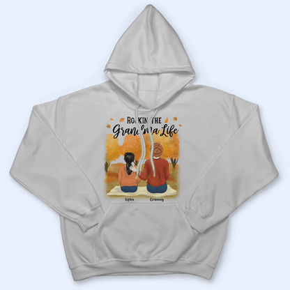 Rockin the Grandparent Life - Personalized Custom T Shirt - Birthday, Loving, Funny Gift for Grandparent, Grandma & Grandpa