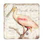 Roseate Spoonbill Bird Coaster Handcrafted Set of 4