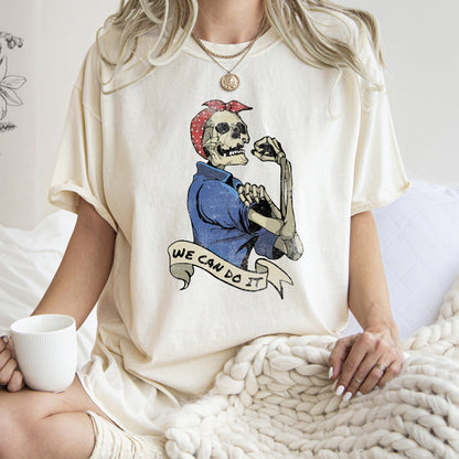 Rosie the Riveter We Can Do It Retro Halloween Comfort Colors Tshirt