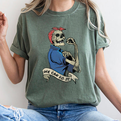 Rosie the Riveter We Can Do It Retro Halloween Comfort Colors Tshirt