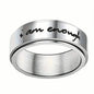 Rotatable Stainless Steel Anxiety Ring