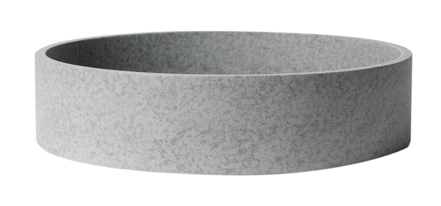 ALFI brand  ABCO17R 17" Round Solid Concrete Gray Matte Above Mount Bathroom Sink