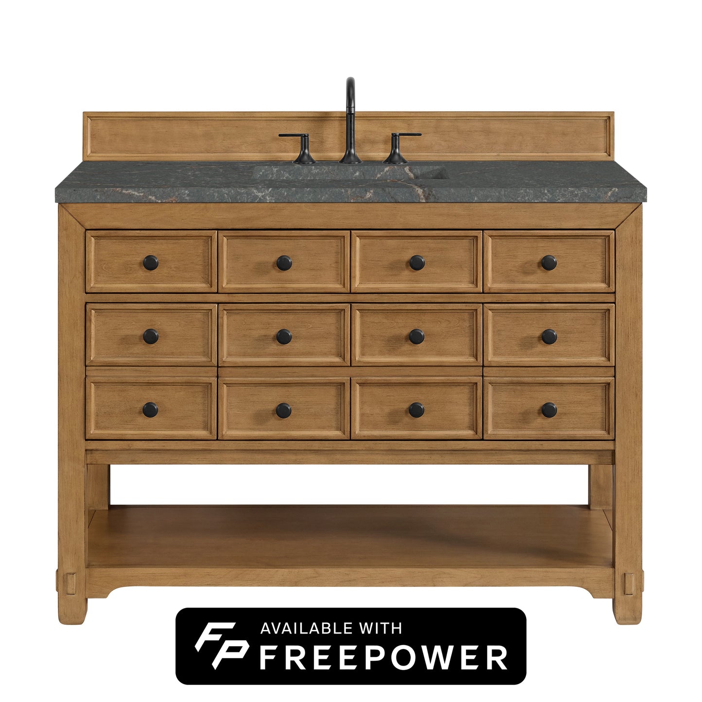 Malibu 48" Single Vanity, Amber Birch