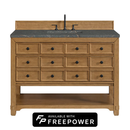 Malibu 48" Single Vanity, Amber Birch