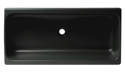 ALFI brand  AB36TRBM 36" Black Matte Above Mount Fireclay Bathroom Trough Sink