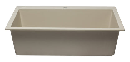 ALFI brand AB3322DI 33" Single Bowl Drop In Granite Composite Kitchen Sink