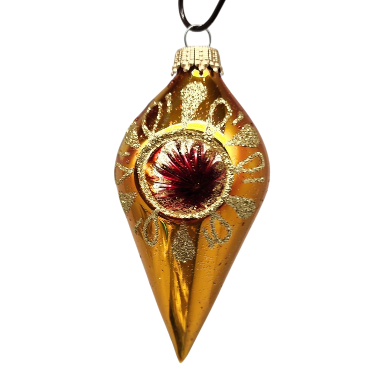 Krebs Value Glass Ornament 4 pack - Vintage Teardrop Reflectors