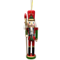 Wooden Nutcracker Ornament - Staff
